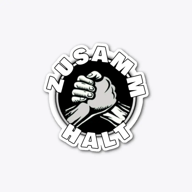 Zusamm-Halt Logo Sticker